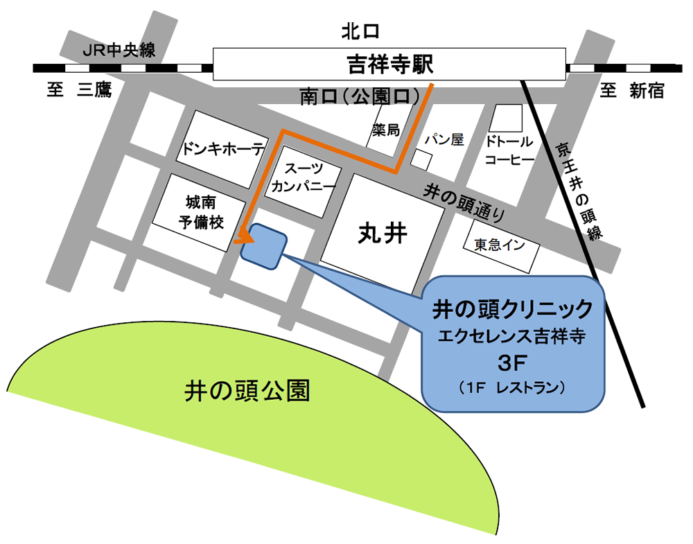 井の頭クリニック地図